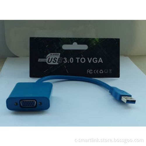 USB 3.0 Adapter, USB 3.0 to VGA, ABS Shell, Supports Microsoft's Windows 7, 8, Control Panel